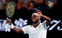 Rafael Nadal continued his serene progress at this year's Australian Open with a quarter-final demolition of Frances Tiafoe. 