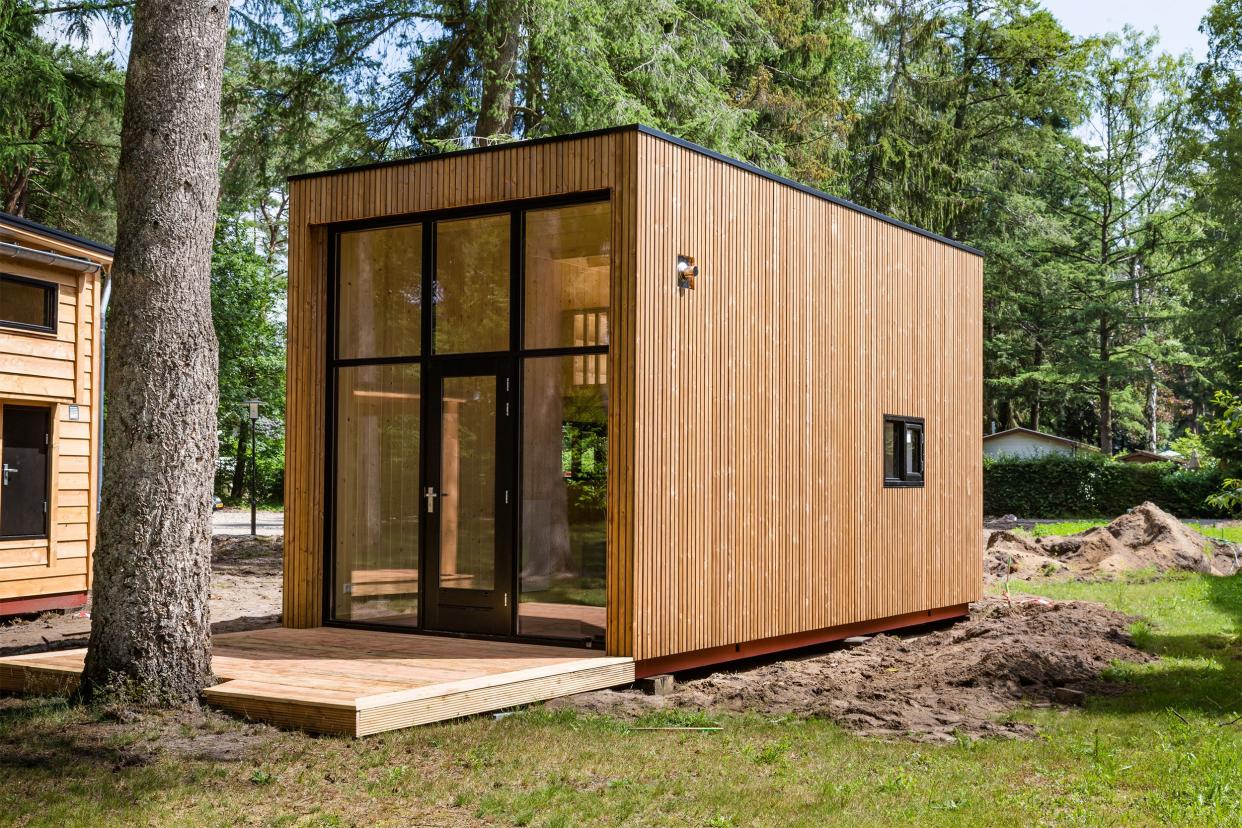 tiny home in the woods