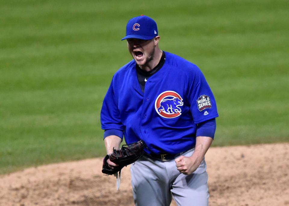 Jon Lester helped the Cubs snap a 108-year championship drought in 2016.
