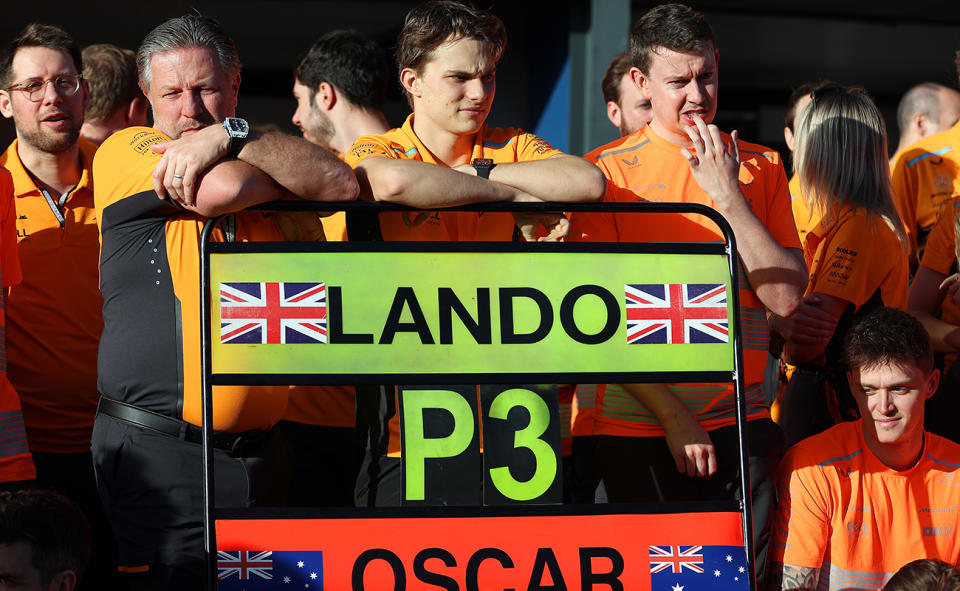 Oscar Piastri, pictured here after finishing fourth in the Australian Grand Prix.