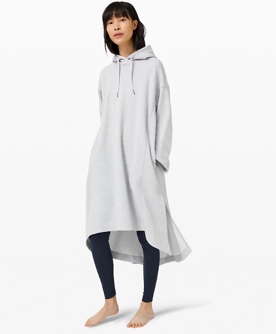 Seek Softness Long Hoodie in heathered stargaze 