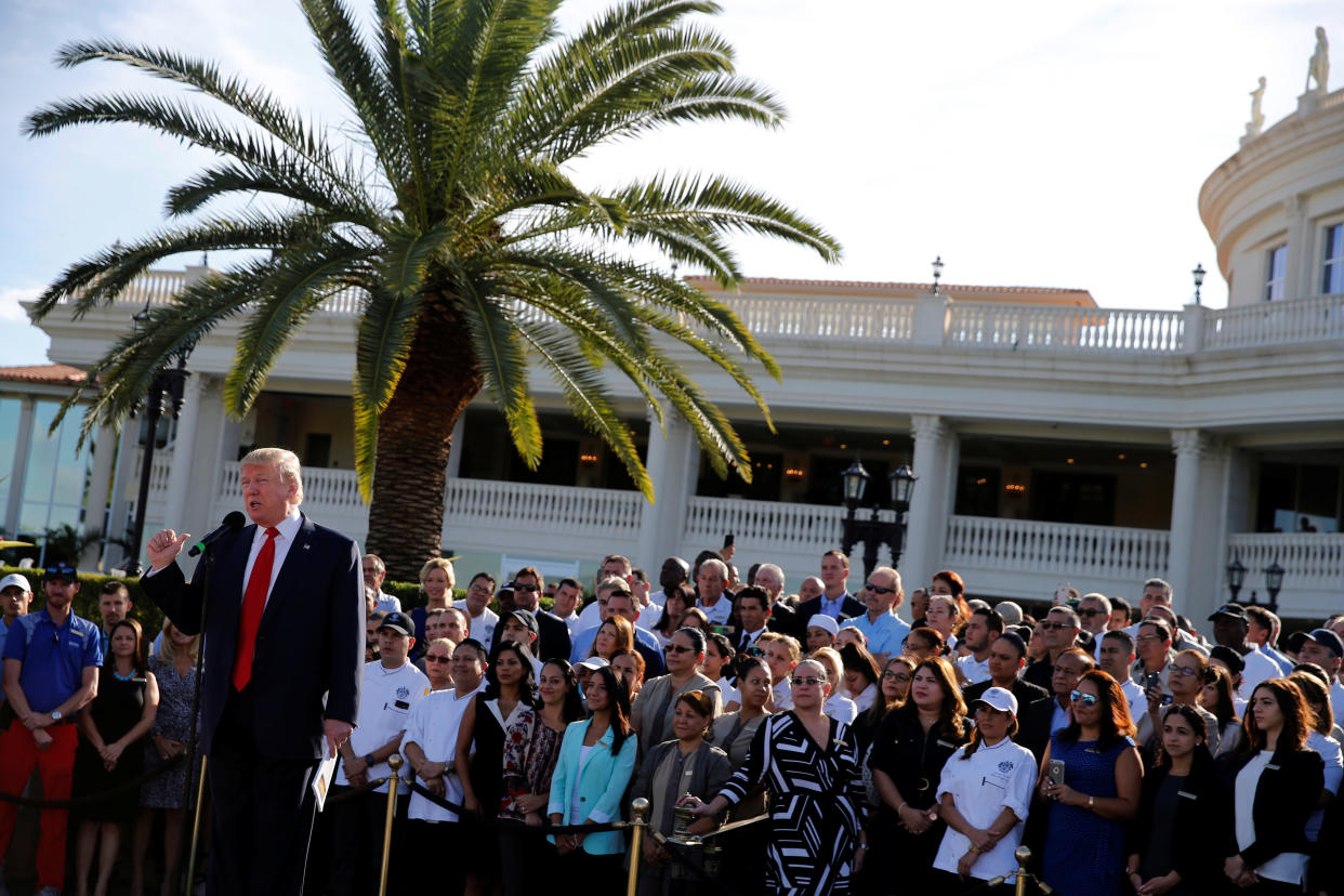 &ldquo;Donald Trump and the country might be happier if he went back to being a full-time golf course owner,&rdquo; said Robert Weissman, president of the liberal group Public Citizen. (Photo: Jonathan Ernst / Reuters)