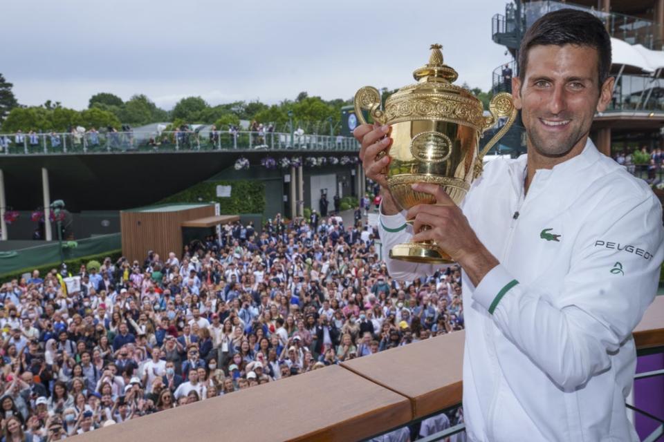 Novak Djokovic won three grand slam titles, including a sixth at Wimbledon (Bob Martin/AELTC Pool) (PA Wire)