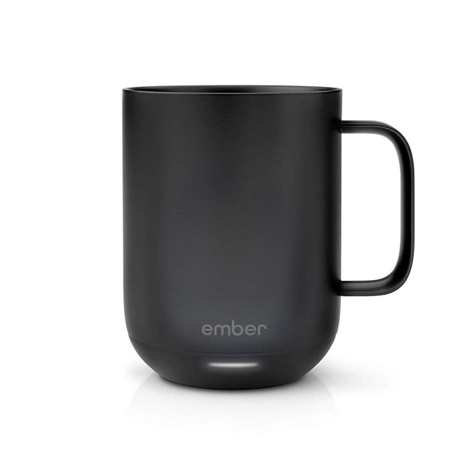 <p>Sure it’s a splurge, but if coffee or tea are part of his morning (and afternoon) routine, he’ll love this high-tech mug. It wakes up when it senses movement or liquid to keep beverages at the exact temperature from the first sip to the last and it enters sleep mode when empty. Pretty genius if you ask us.<br><strong><a rel="noopener" href="https://fave.co/2SWhIF3" target="_blank" data-ylk="slk:Shop it;elm:context_link;itc:0;sec:content-canvas" class="link ">Shop it</a>:</strong> $80, <a rel="noopener" href="https://fave.co/2SWhIF3" target="_blank" data-ylk="slk:amazon.com;elm:context_link;itc:0;sec:content-canvas" class="link ">amazon.com</a> </p>