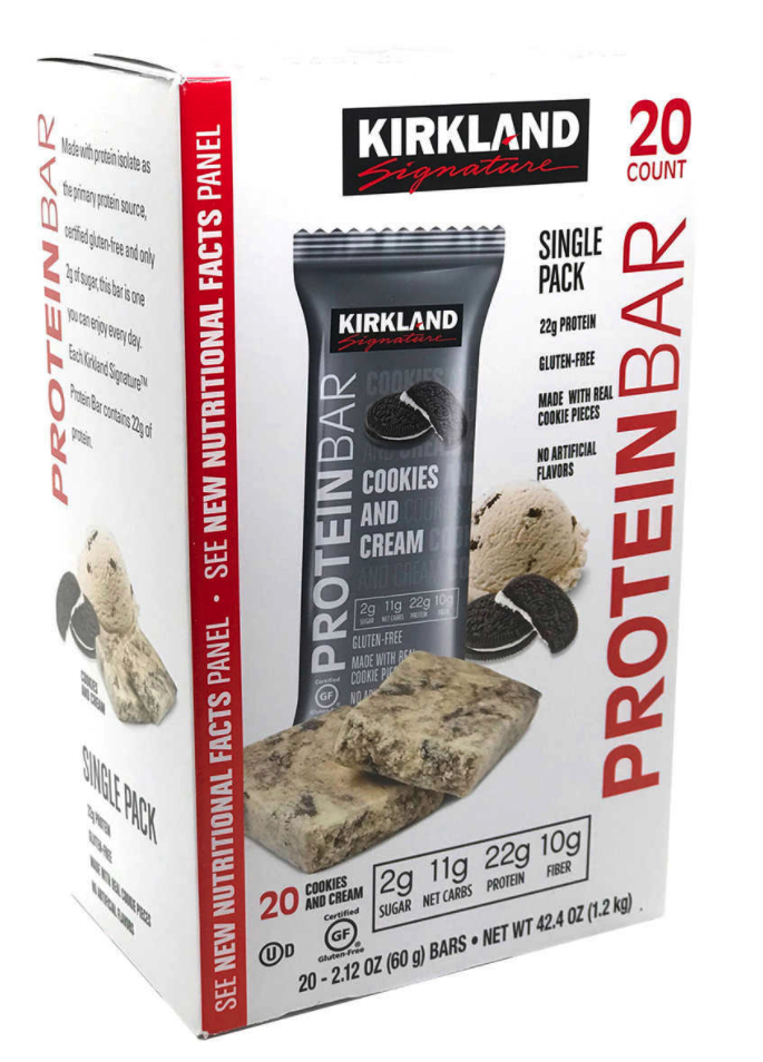 Box of Kirkland Signature Protein Bars, 40 ct.