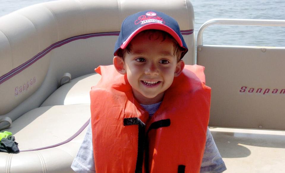 Little boy on a boat