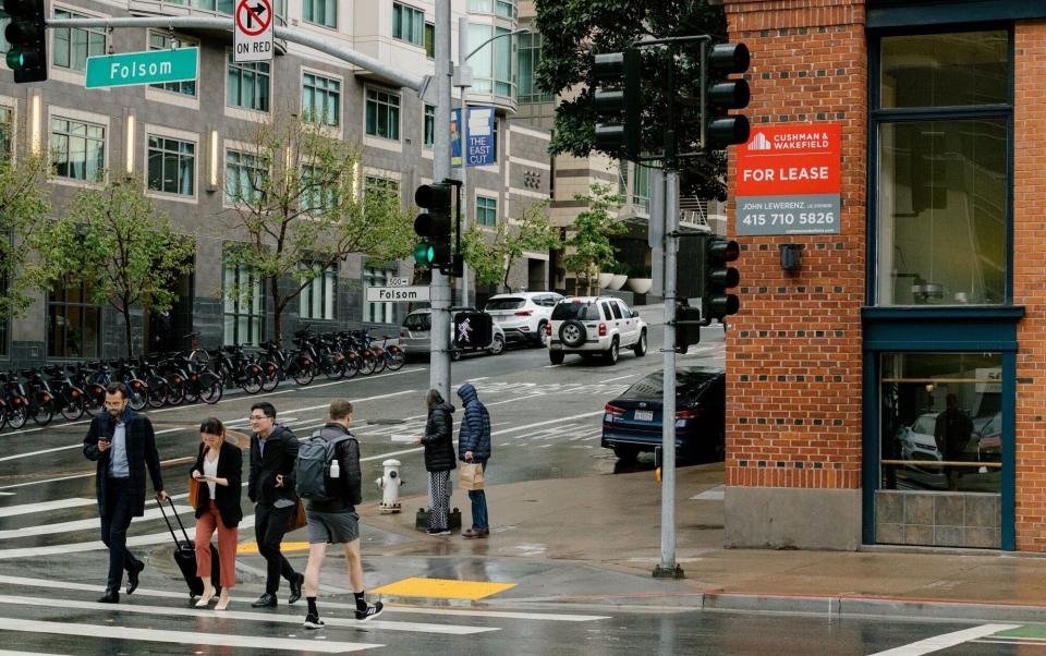 Vacant shops are becoming a more common sight in San Francisco - Jason Henry/Bloomberg