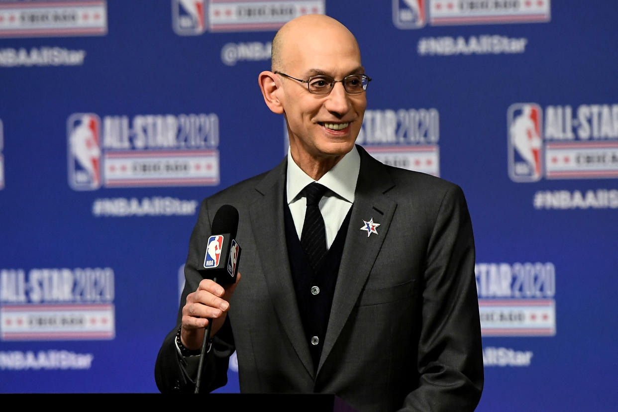 NBA owners approved commissioner Adam Silver's plan to resume the 2019-20 season with 22 teams. (Stacy Revere/Getty Images)