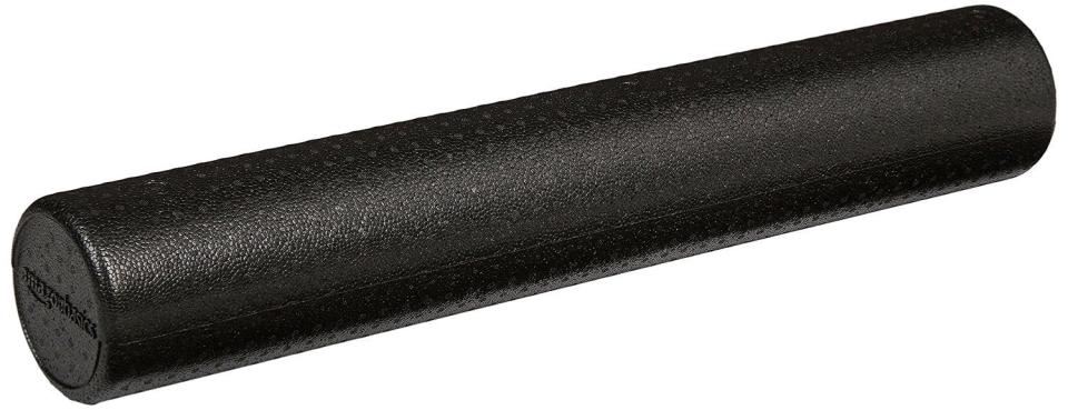 Get it <strong><a href="https://www.amazon.com/AmazonBasics-High-Density-Round-Foam-Roller/dp/B00XM2MRGI/ref=lp_2528919011_1_7?srs=2528919011&amp;ie=UTF8&amp;qid=1505482316&amp;sr=8-7" target="_blank">here</a></strong>, $19.