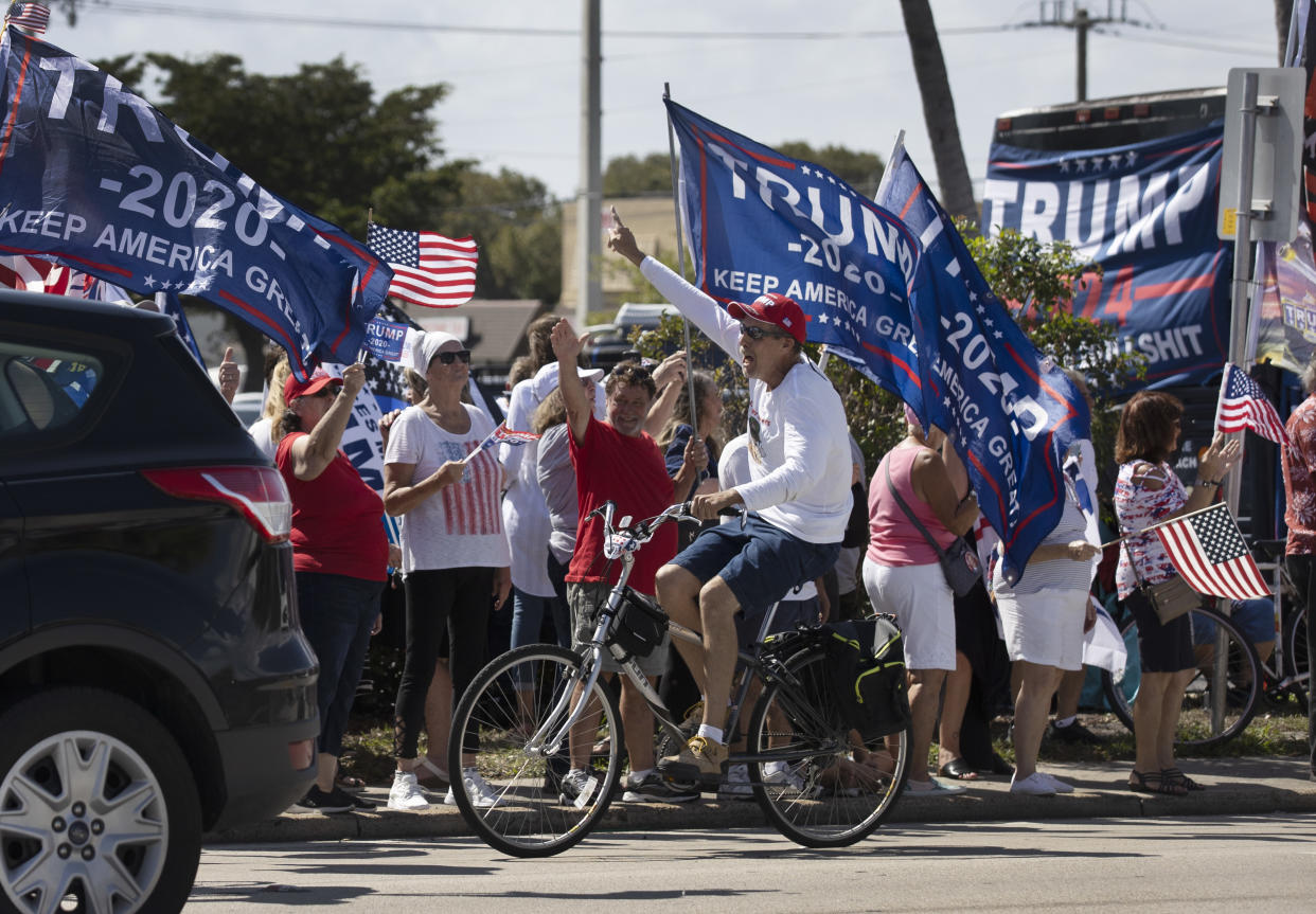 Supporters of former President Donald Trump 