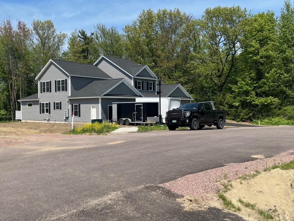 One of the townhome units at Blakely Meadows in Colchester is already occupied by the buyer, as seen on May 17, 2024.