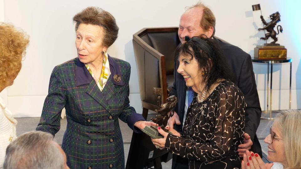 Princess Anne handing out awards at the Great London Scott Awards ceremony