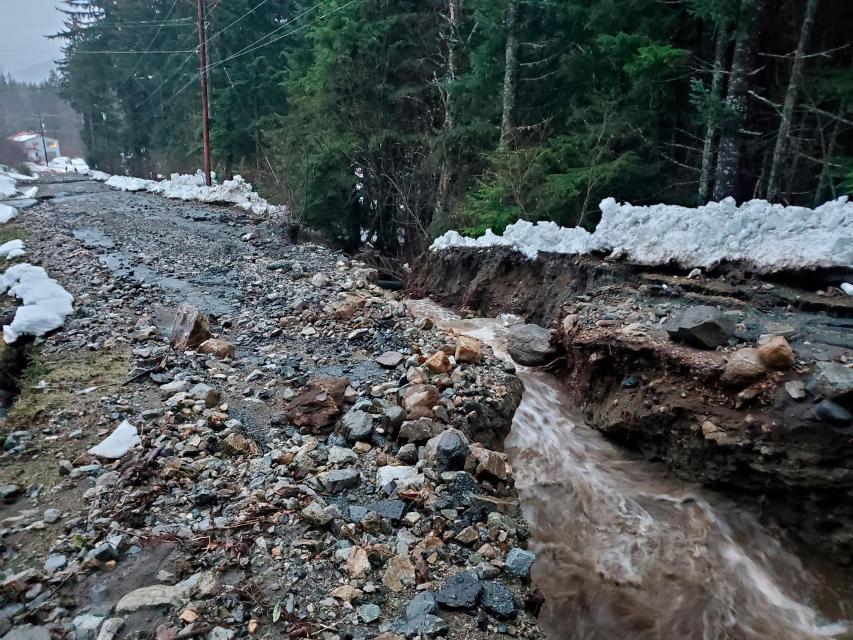 Landslides in Alaska, where six people are reported missing (AP)