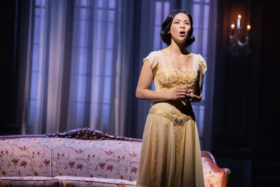 Eva Noblezada plays Daisy Buchanan in “The Great Gatsby” on Broadway. Matthew Murphy and Evan Zimmerman