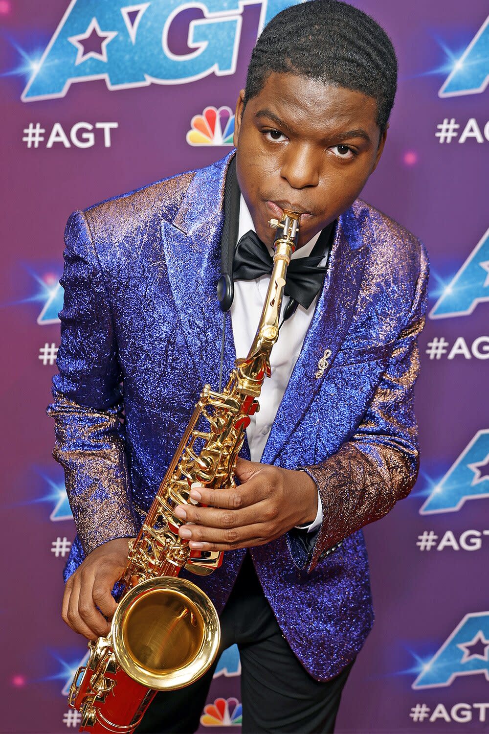 PASADENA, CALIFORNIA - AUGUST 09: Avery Dixon is seen at the red carpet for "America's Got Talent" Season 17 Live Show at Sheraton Pasadena Hotel on August 09, 2022 in Pasadena, California. (Photo by Frazer Harrison/Getty Images)