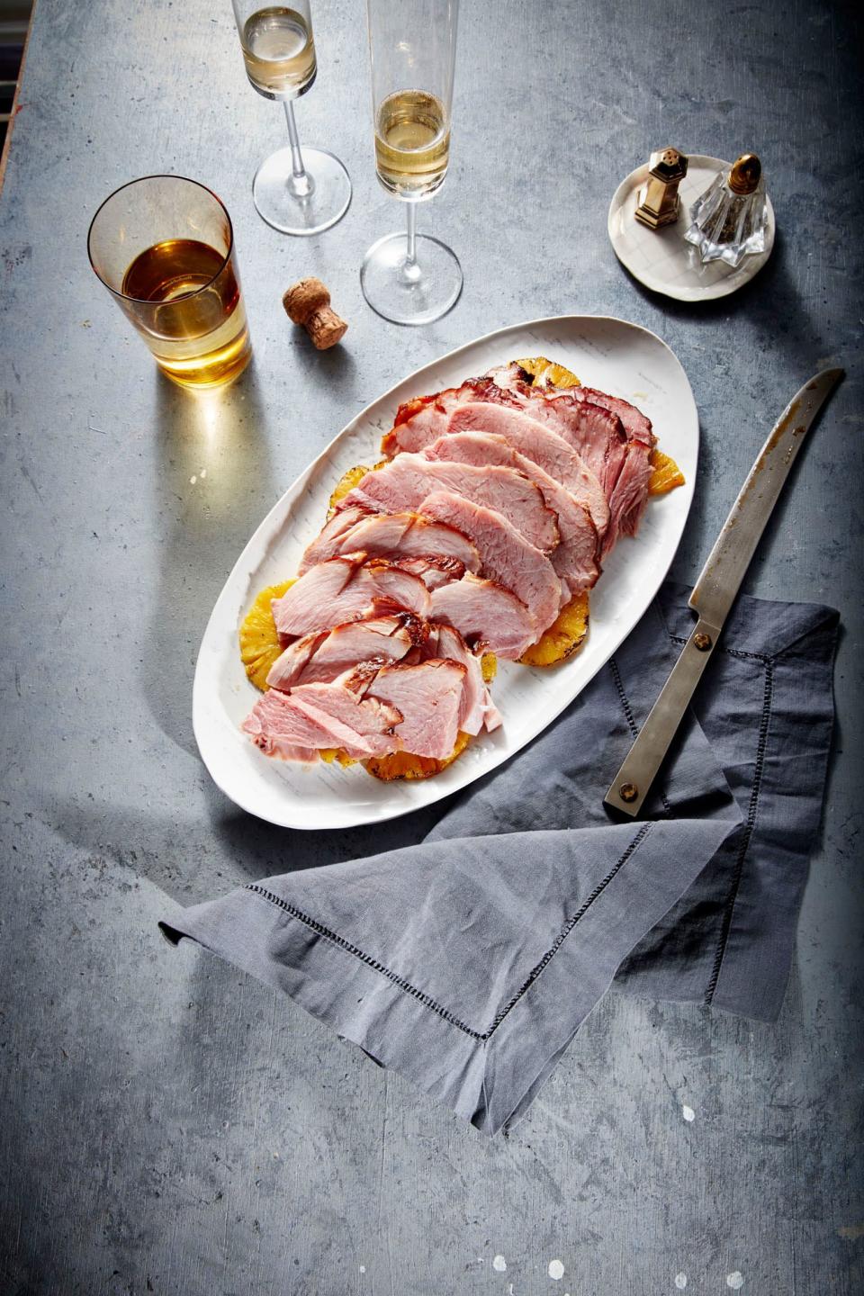 Baked Ham Glazed with Champagne