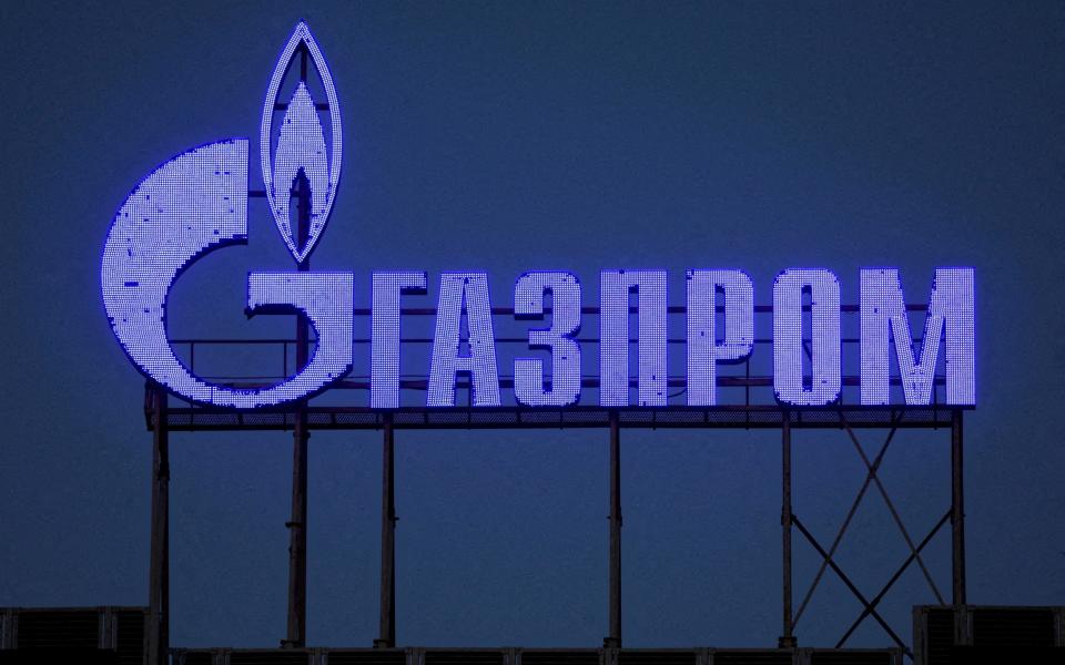  The logo of Gazprom - REUTERS