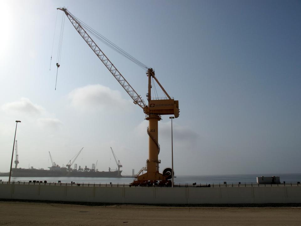 General view of  Duqm Port in Oman, August 22, 2017. REUTERS/ Nawied Jabarkhyl