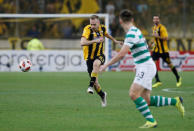 Soccer Football - Champions League - Third Qualifying Round Second Leg - AEK Athens v Celtic - Athens Olympic Stadium, Athens, Greece - August 14, 2018 AEK Athens' Michalis Bakakis in action REUTERS/Alkis Konstantinidis