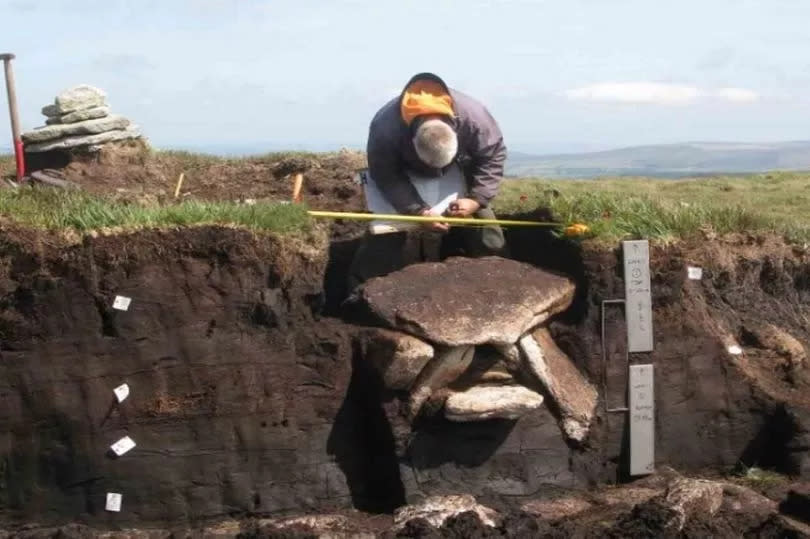 Archaeologists at work on the Whitehorse Hill site (Image courtesy: Dartmoor National Park Authority) -Credit:Dartmoor National Park Authority