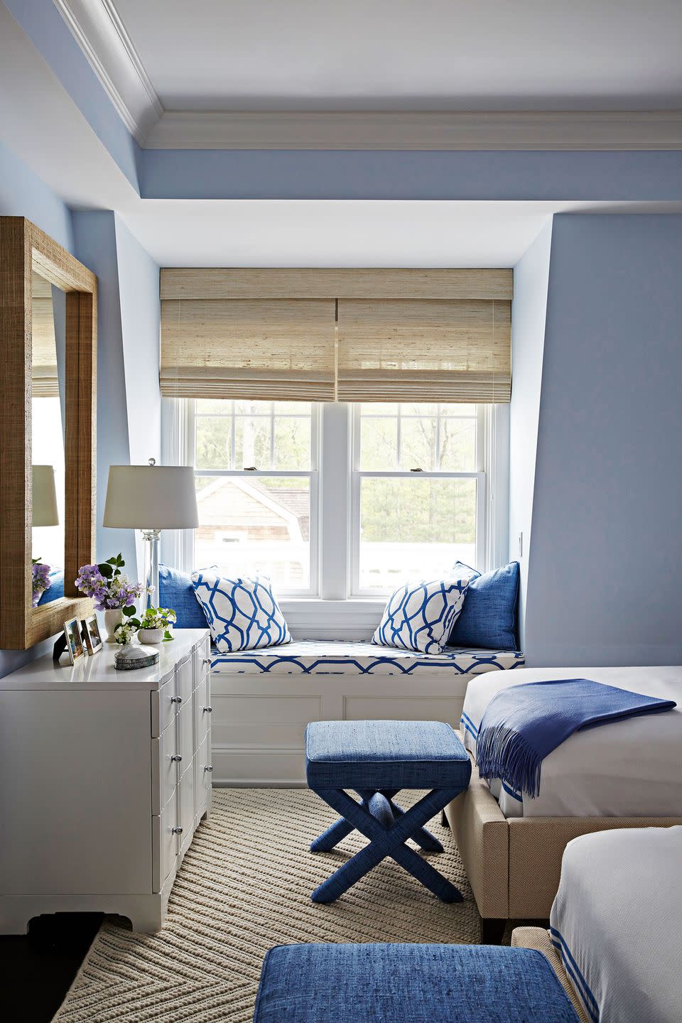 <p>A built-in reading nook in the main bedroom will earn you some major bonus points, style-wise and beyond. It gives the space added intrigue and makes it feel more personalized. Just add throw pillows. </p>