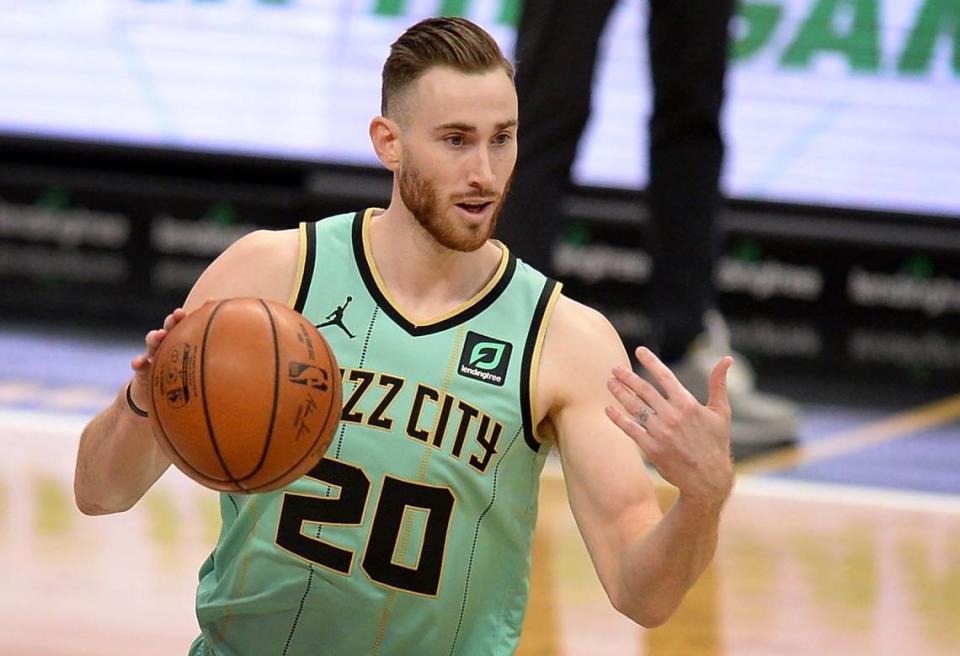 Charlotte Hornets forward Gordon Hayward suffered a foot sprain in Friday’s road victory over the Indiana Pacers. The Hornets play Hayward’s former team, the Boston Celtics, Sunday.