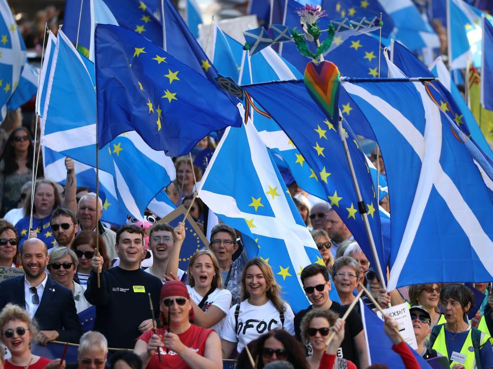 March to Remain in the EU in Edinburgh in 2019PA
