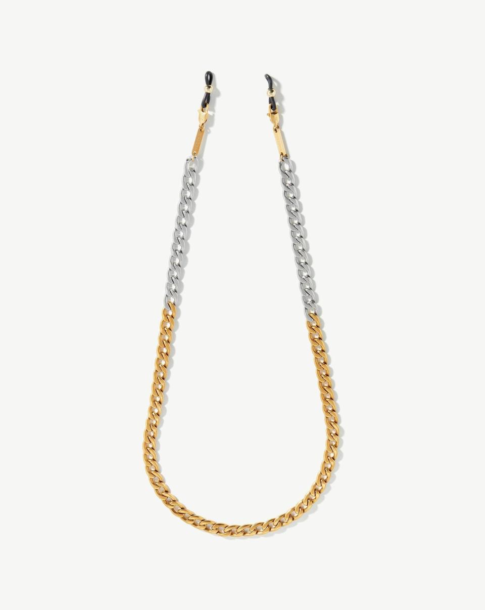 Two Tone Curb Eyewear Chain | 18ct Gold Plated/silver Plated