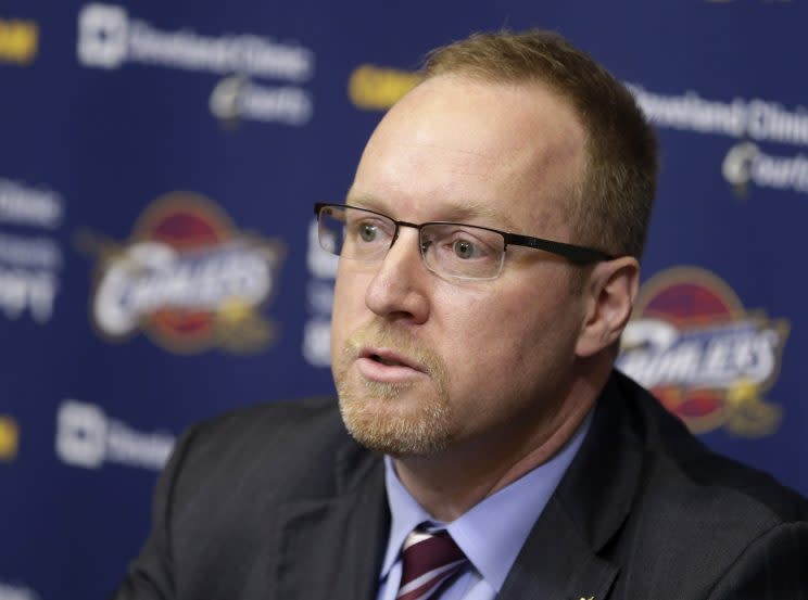 Few have more insight into the Kyrie Irving situation than former Cavaliers GM David Griffin. (AP)