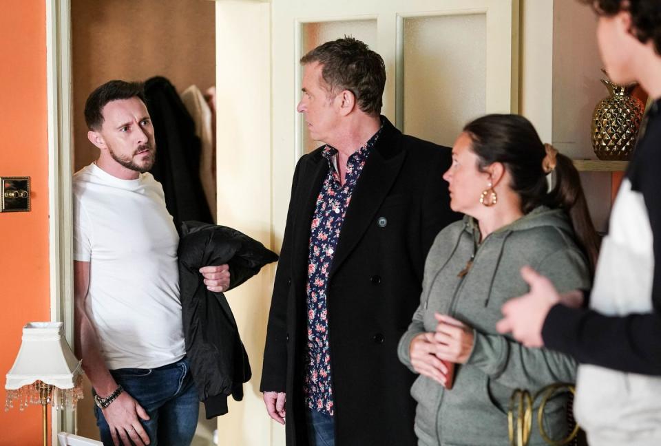 shiv, alfie moon, stacey slater and freddie slater in eastenders