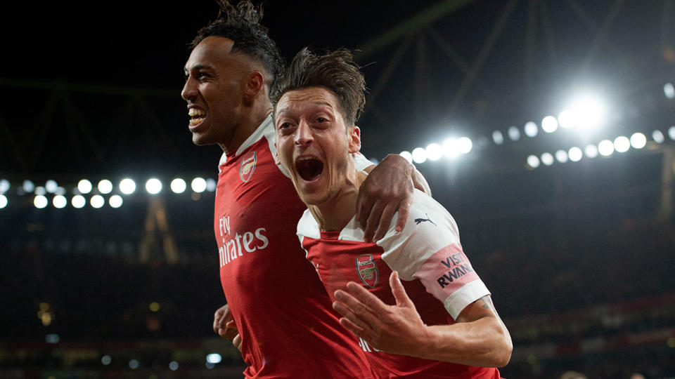 Ozil was at the heart of an exceptional Arsenal performance. Pic: Getty