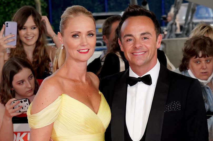 Ant McPartlin (right) and Anne-Marie Corbett attending the National Television Awards 2021 held at the O2 Arena, London. Picture date: Thursday September 9, 2021.