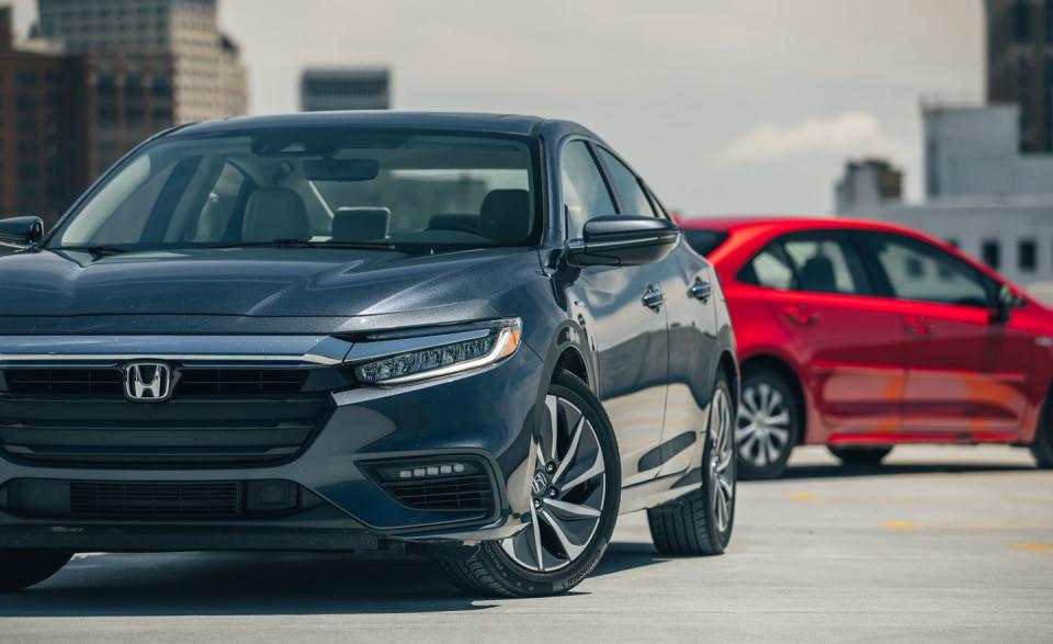 View Photos of the 2019 Honda Insight vs. the 2020 Toyota Corolla Hybrid