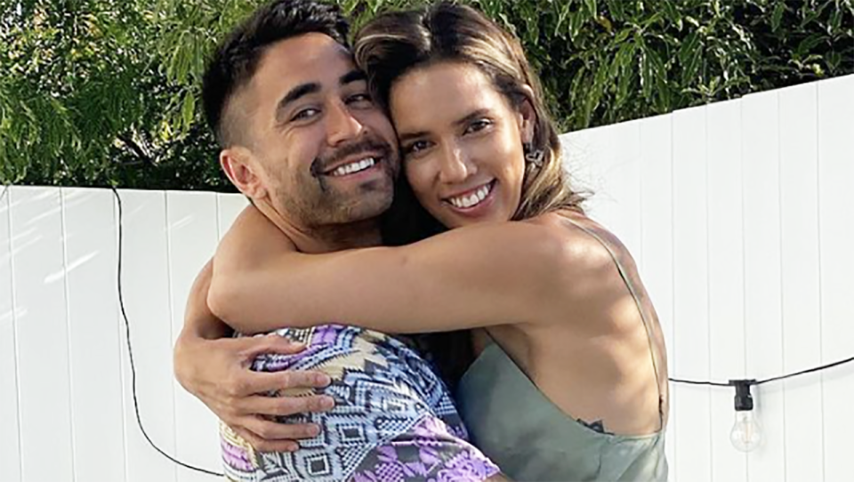 Shaun and Kayla Johnson are pictured together in a photo from Instagram.