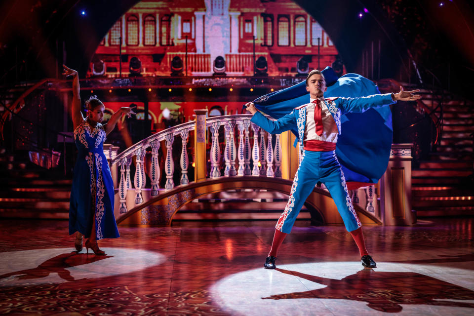 Tom Fletcher impressed the judges with his pirouettes. (BBC)