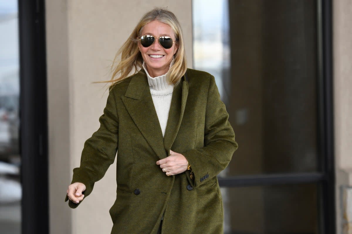 Actor Gwyneth Paltrow leaves the courthouse, Tuesday, March 21, 2023, in Park City, Utah (Copyright 2023 The Associated Press. All rights reserved.)