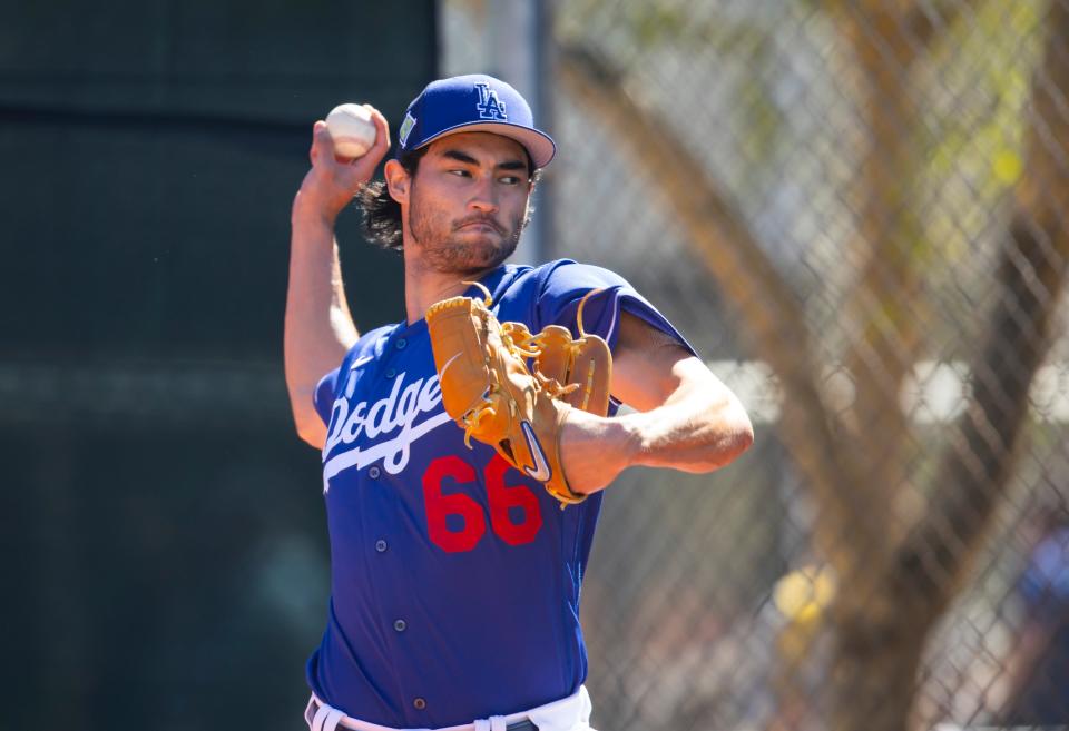 Dodgers pitcher Mitch White was an effective opener and frequently optioned in 2021.