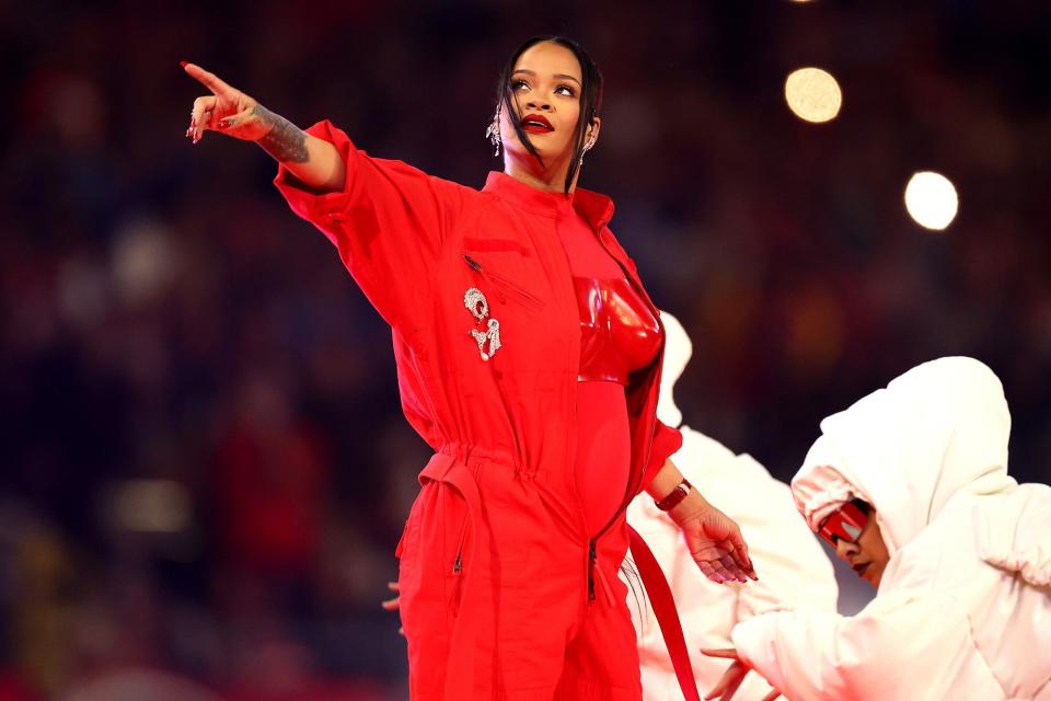 Rihanna's Super Bowl halftime show performance featured a special guest