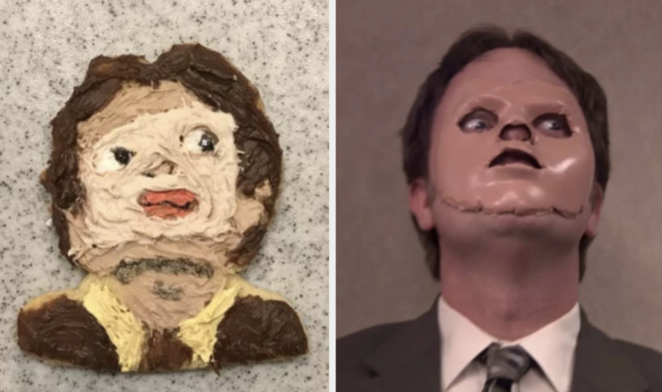 cookie versus real Dwight