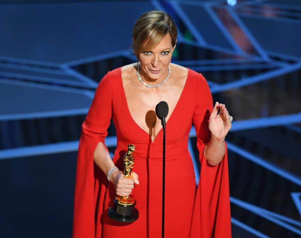 Allison Janney has taken home best supporting actress ahead of highly regarded competition. Source: Getty