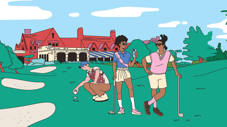 Illustration of golf-course style - Credit: Illustration by Marcos Montiel