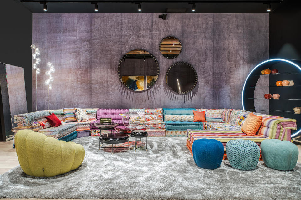 Roche Bobois’s new showroom in The Mall at Short Hills features a Missoni Home collection