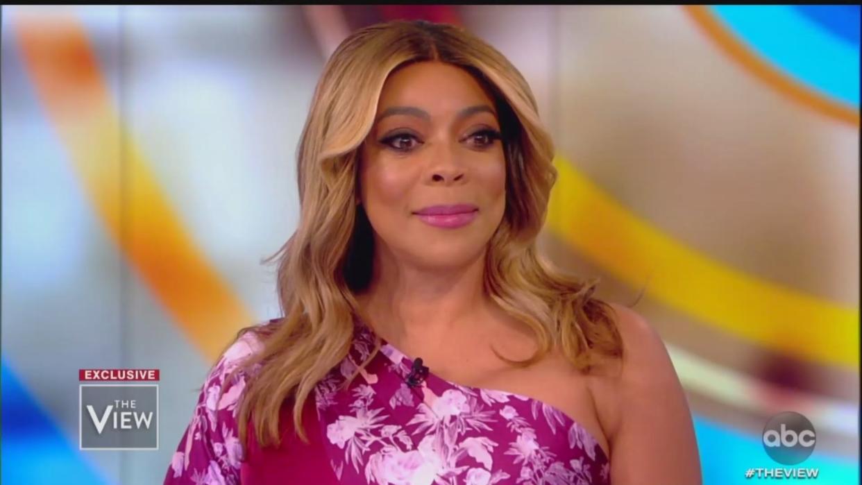 Wendy Williams was a guest on Thursday's The View. She spoke about her soon-to-be ex-husband Kevin Hunter's love child, saying the baby — not his infidelity — was the final straw for her. (Screenshot: The View) 