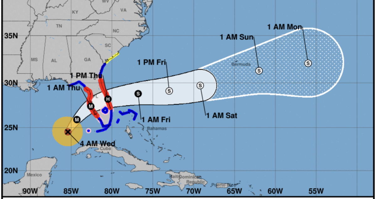 “Extremely dangerous” Category 4 storm is expected to make landfall along Florida’s Gulf Coast this evening