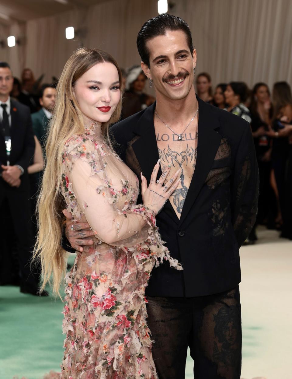 Dove Cameron and Damiano David of Måneskin at the 2024 Met Gala
