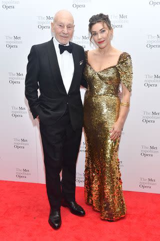 <p>Stephen Lovekin/Shutterstock</p> Patrick Stewart and his wife Sunny Ozell attend 'Dead Man Walking'