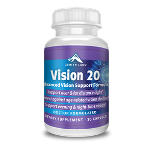 Vision 20 is commonly referred to as an advanced vision support formula that supports healthy vision in older age.