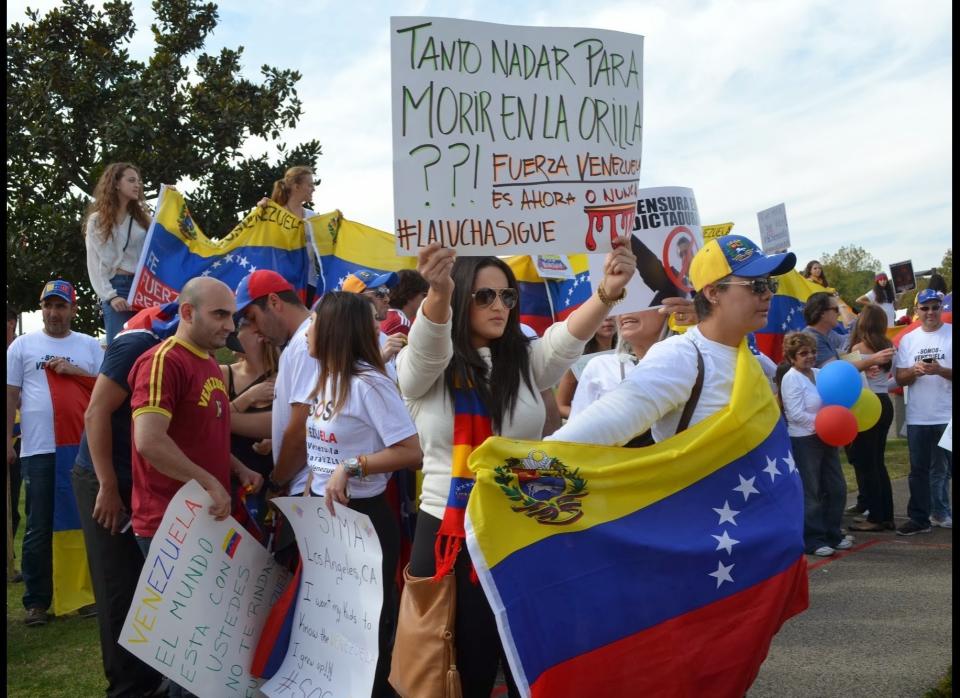 Irina (center) relocated to the United States from Venezuela 4 years ago.