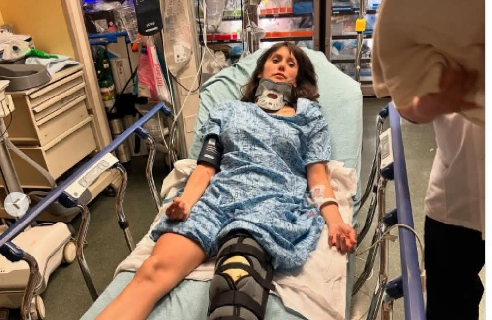 Nina Dobrev - May 2024 - bike accident - Instagram - ONE USE