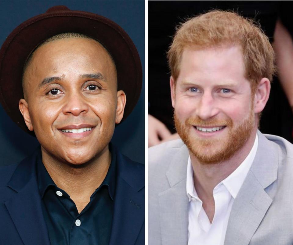 Civil rights activist Rashad Robinson (L), Prince Harry (R)  (Photo: Getty Images)